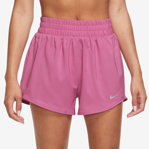 

Nike Womens Nike One Dri-FIT HR 3 Inch BR Shorts - Womens Reflective Silver/Cosmic Fuchsia Size XS