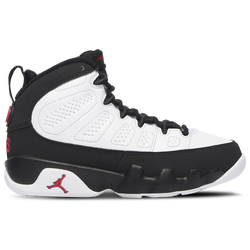 Boys' Grade School - Jordan Retro 9 - White/Black/Red