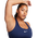 Nike Dri-FIT Swoosh Medium Support Bra - Women's White/Midnight Navy