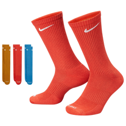 Men's - Nike 3 Pack Dri-FIT Plus Crew Socks - Yellow/Orange/Blue