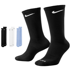 Men's - Nike 3 Pack Dri-FIT Plus Crew Socks - Black/White/Blue