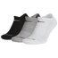 Nike 3 Pack Dri-FIT Plus No Show Socks - Men's Grey/Black