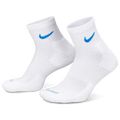 Nike 3 Pack Dri-FIT Plus Quarter Socks - Nike Volt/White