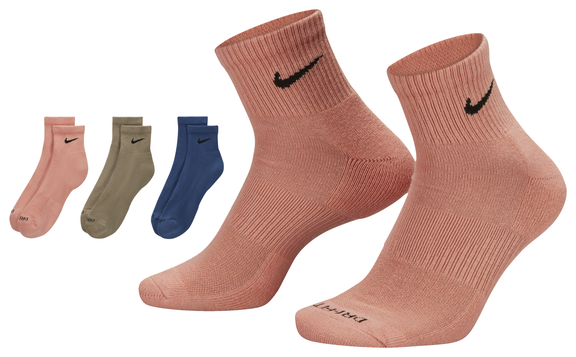 Men's nike dri fit cheap quarter socks