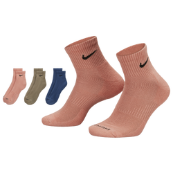 Men's - Nike 3 Pack Dri-FIT Plus Quarter Socks - Black/Grey