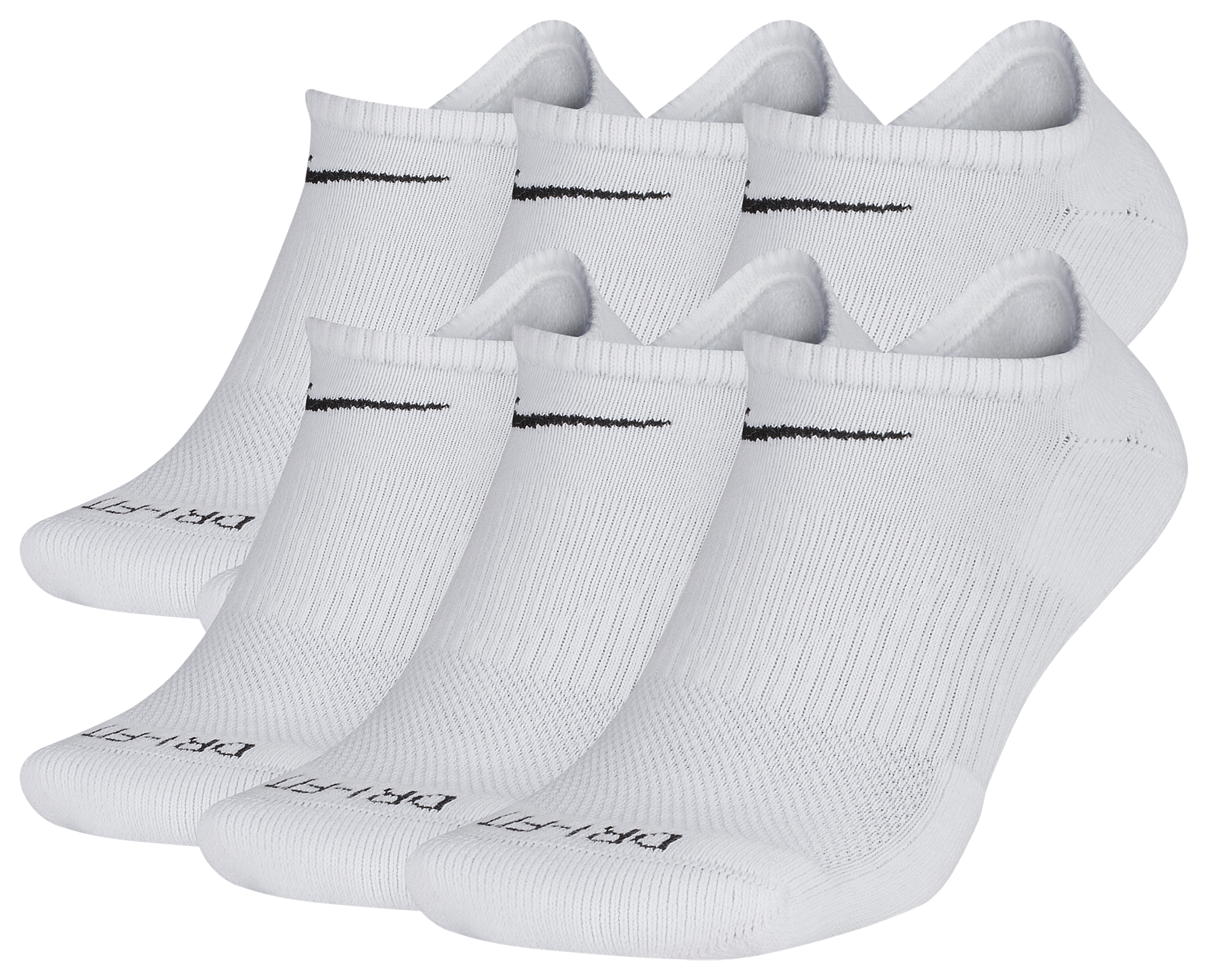 nike socks dri fit no show 6 pack