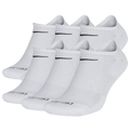 Nike 6 Pack Dri-FIT Plus No Show Socks - Nike Black/White