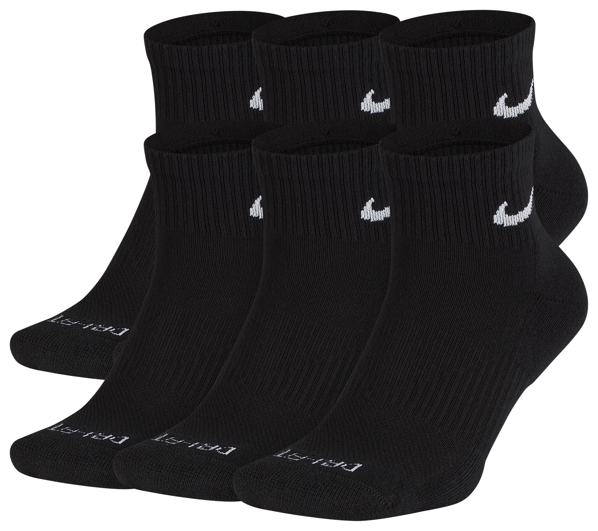 Nike 6 Pack Dri-FIT Plus Quarter Socks