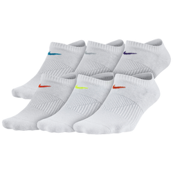 Women's - Nike 6PK Lightweight No Show Socks - White/Multicolor