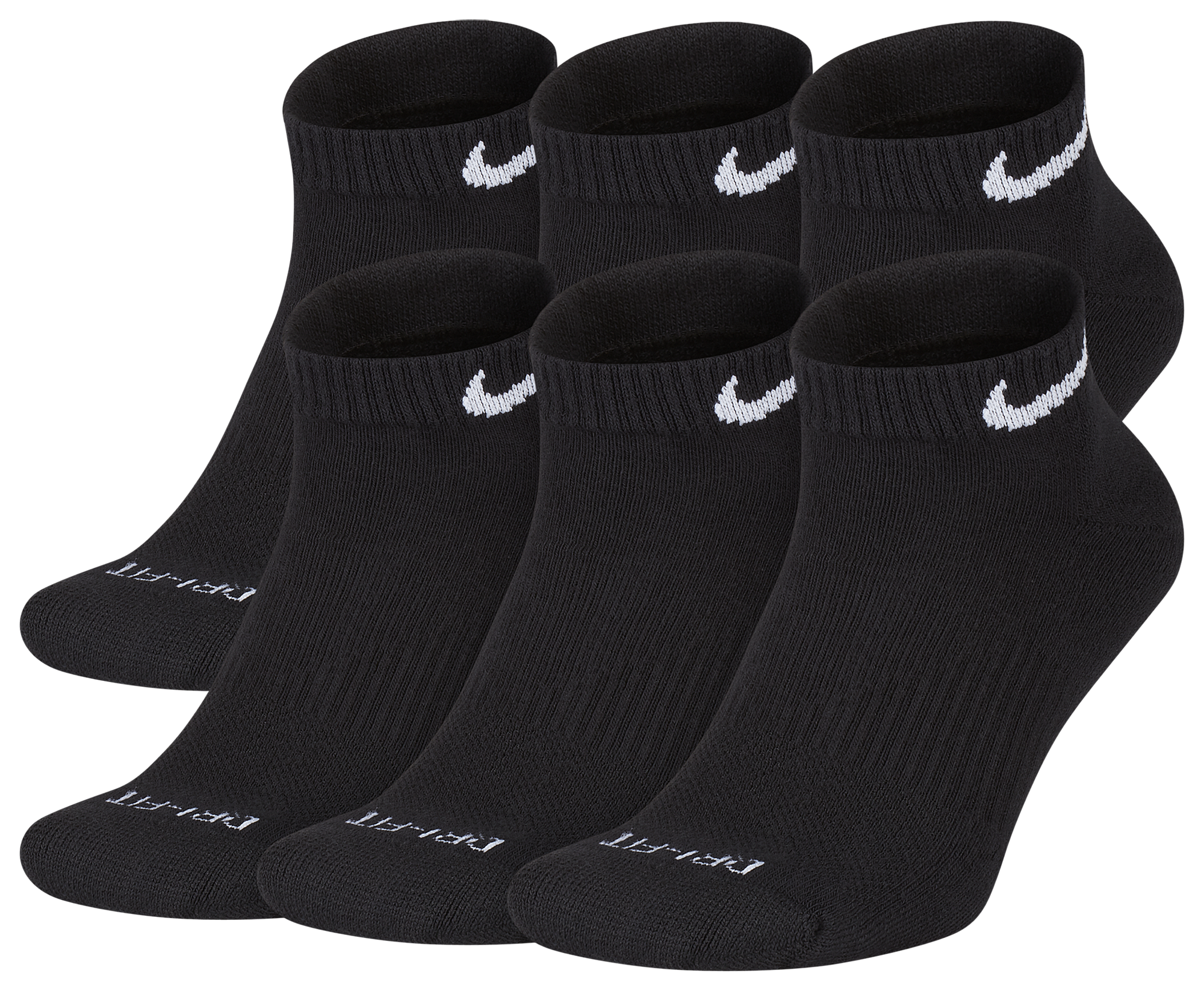 Nike 6 Pack Dri-FIT Plus Low Cut Socks - Men's