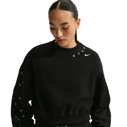 WOMENS - Nike Oversized crop Crew - Sail/Black