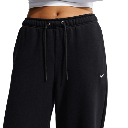  - Nike Fleece Openhem wide leg pant - Black/Sail