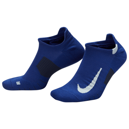 

Nike Mens Nike Multiplier No Show 2 Pack - Mens Deep Royal/Blue Size L