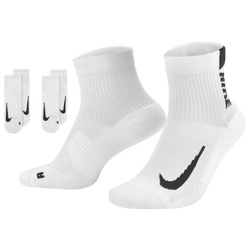 Men's - Nike Multiplier Ankle 2 Pack - White/Black
