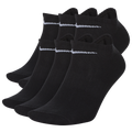 Nike Everyday Lightweight No Show Socks 6PK - Nike Black/White