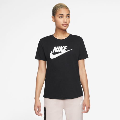 

Nike Womens Nike NSW Essential Futura Icon T-Shirt - Womens Black Size S