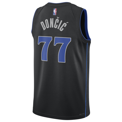 

Nike Mens Luka Doncic Nike Mavericks Dri-FIT Swingman Jersey CE 23 - Mens Black/Black Size XL