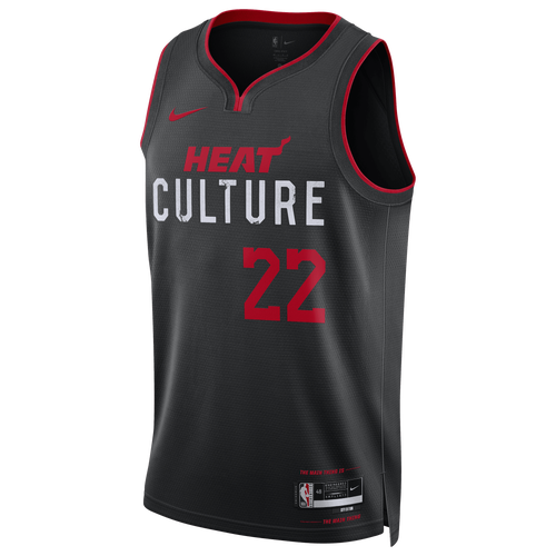 

Nike Mens Jimmy Butler Nike Heat Dri-FIT Swingman Jersey CE 23 - Mens Black/Black Size XL