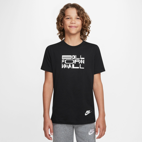 

Nike Boys Nike Cult Of Basketball T-Shirt - Boys' Grade School Black/White Size L