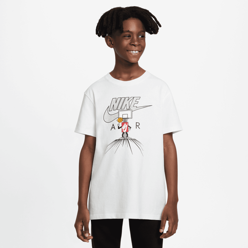 

Boys Nike Nike NSW Multi Boxy T-Shirt - Boys' Grade School White Size S