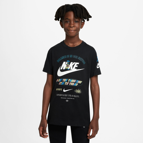 

Nike Boys Nike NSW TD T-Shirt - Boys' Grade School Black/White Size XL