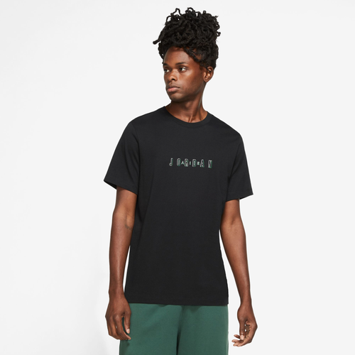 Jordan Mens  Essential Crew 2 In Black/green