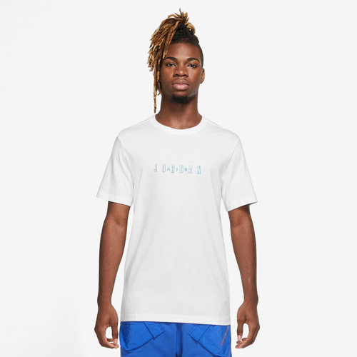 

Jordan Mens Jordan Essential Crew 2 - Mens White/Bleached Aqua Size S