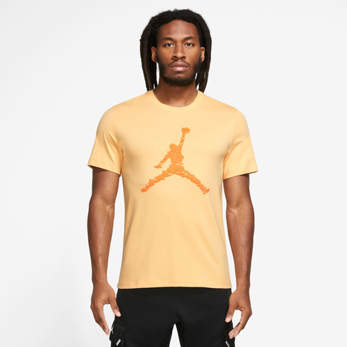 Jordan Mens  Essential Crew 3 In Gold/orange