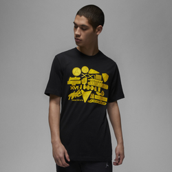 Men's - Jordan Brand GFX Crew 4 - Black/Tour Yellow