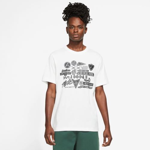 Jordan Mens  Brand Gfx Crew 4 In White/black