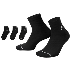 Men's - Jordan Every Day Cushioned Ankle 3 Pack - Black/White