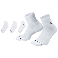 Men's - Jordan Every Day Cushioned Ankle 3 Pack - White/Black