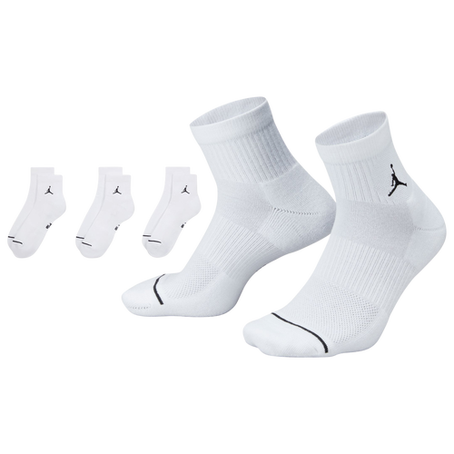 Jordan Every Day Cushioned Ankle 3 Pack - Jordan Black/White