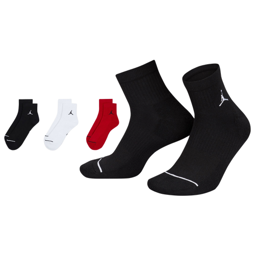 MENS - Jordan Every Day Cushioned Ankle 3 Pack - Red/White Black