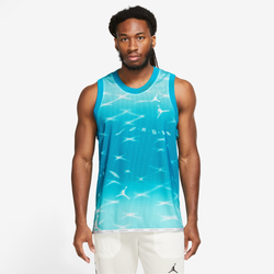Men's - Jordan All Over Print Jersey - Blue/White