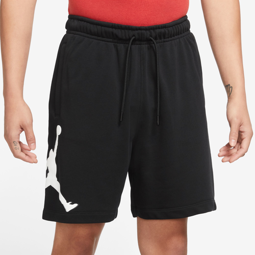 

Jordan Mens Jordan Fleece HBR Shorts - Mens Black/Black Size S