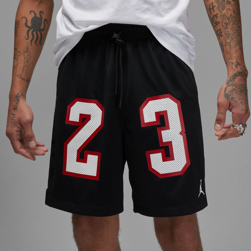 

Jordan Mens Jordan Mesh GFX Shorts - Mens Black/White Size XL
