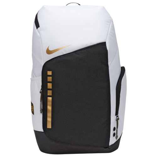 

Nike Nike Hoops Elite Backpack - Adult White/Black/Metallic Gold Size One Size
