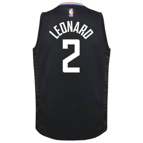 

Jordan Boys Kawhi Leonard Jordan Clippers Statement Swingman Jersey - Boys' Grade School Black/Blue Size L