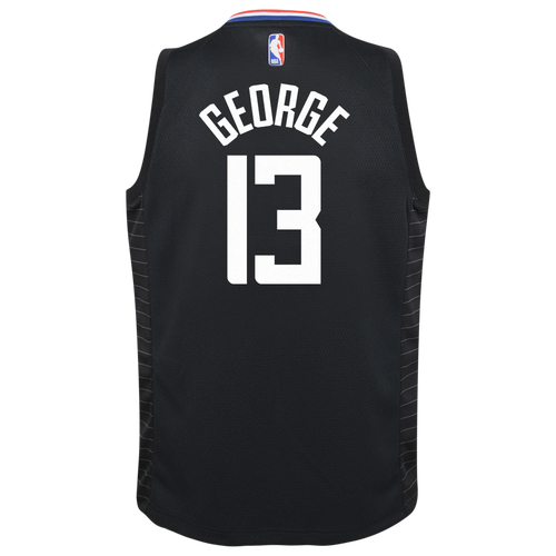 

Jordan Boys Paul George Jordan Clippers Statement Swingman Jersey - Boys' Grade School Black/Blue Size M