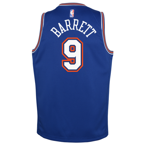 

Boys Jordan Jordan Knicks Statement Swingman Jersey - Boys' Grade School Blue/White Size L