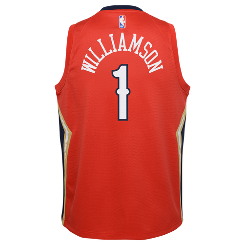 

Jordan Boys Zion Williamson Jordan Pelicans Statement Swingman Jersey - Boys' Grade School Red/Navy Size XL