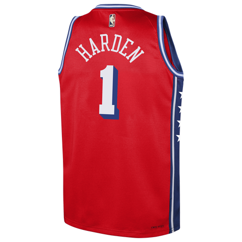 

Jordan Boys James Harden Jordan 76ers Statement Swingman Jersey - Boys' Grade School Red/Navy Size XL