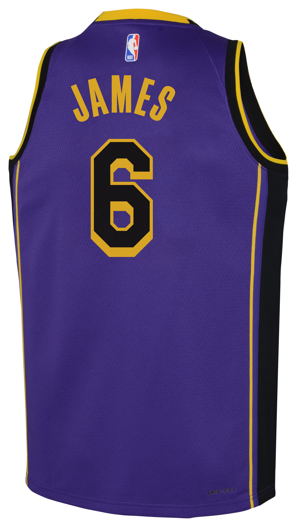 Jordan Boys LeBron James Lakers Statement Swingman Jersey - Purple/Yellow Size M