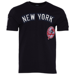 Men's - Pro Standard Yankees Retro Logo T-Shirt - Navy/Navy