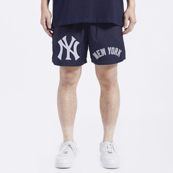 Men's - Pro Standard New York Yankees Dbl Logo Woven Short - Navy/Navy