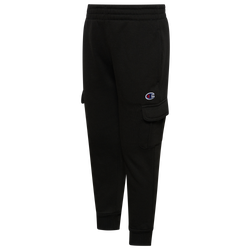 Boys' Preschool - Champion Solid Cargo Jogger - Black/Black