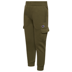 Boys' Preschool - Champion Solid Cargo Jogger - Olive/Olive