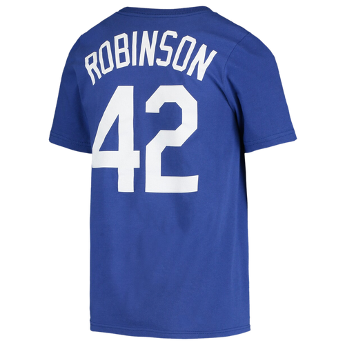 

Nike Boys Jackie Robinson Nike Dodgers Player Name & Number T-Shirt - Boys' Grade School Royal Size S