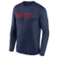 Nike Red Sox Perf Long Sleeve T-Shirt - Men's Navy